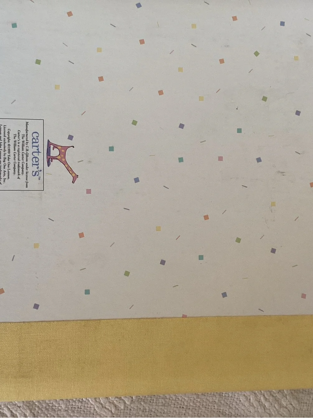 Baby’s first year calendar and milestone hardcover keepsake book